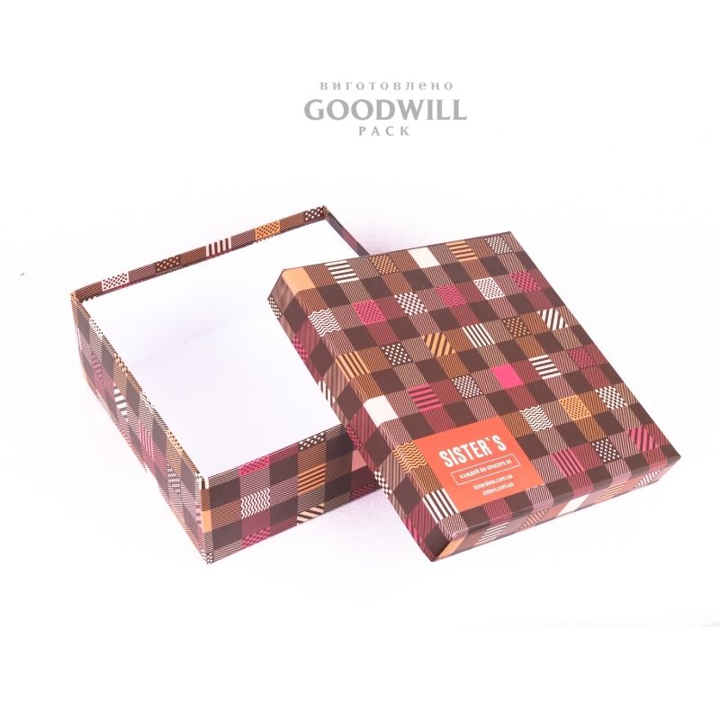 Коробка для одягу із переплетеного картону 20*19*6 - Зображення 2