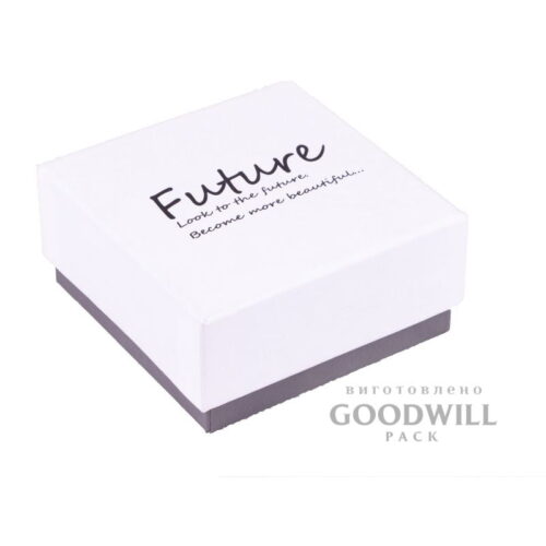 Коробка з пресованого (переплетеного) картону для прикрас 8*8*4