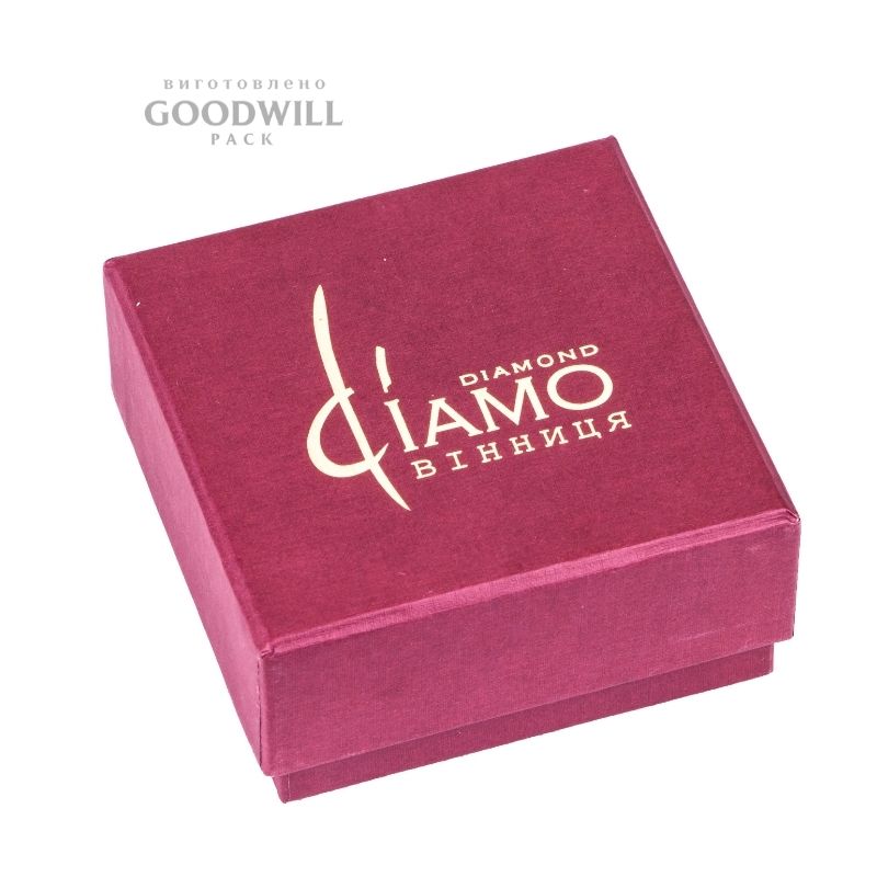 Коробка дизайнерський картон з тисненням для прикрас 8*8*4 - Зображення 5