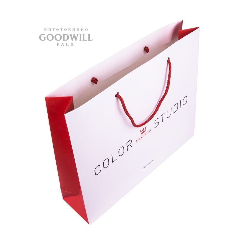 Пакети із картону з логотипом компанії 35*28*9 - Зображення 3