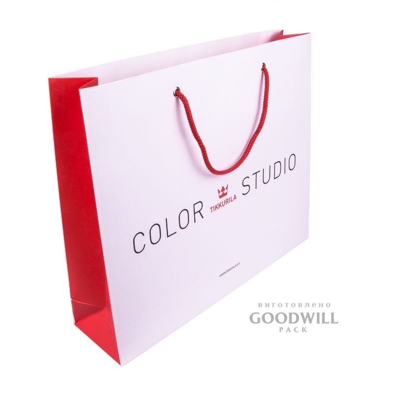 Пакети із картону з логотипом компанії 35*28*9 - Зображення 5