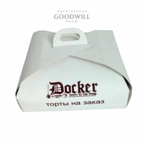 Коробка для тортів з друком логотипу