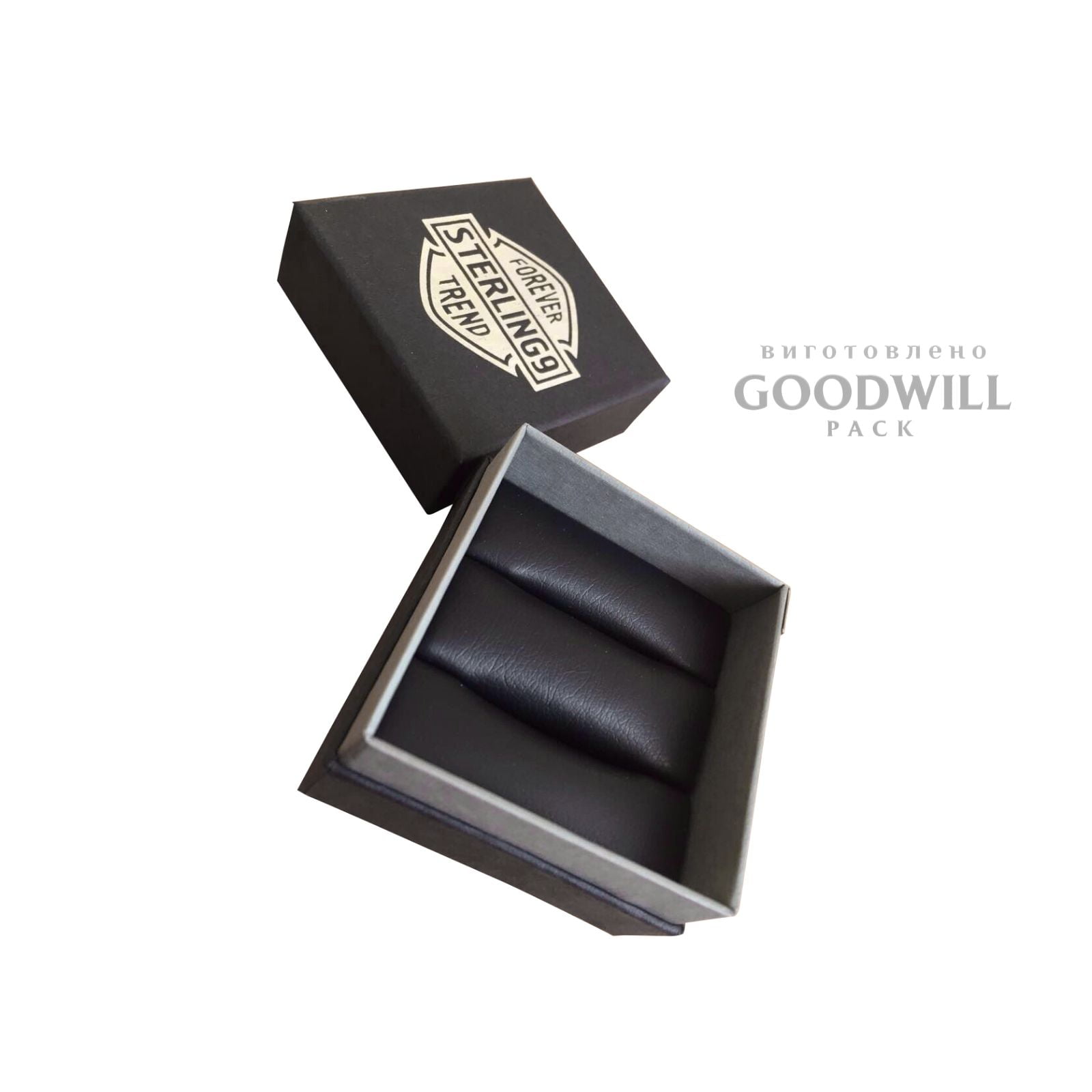 Коробка двойное дно для ювелирных украшений с логотипом