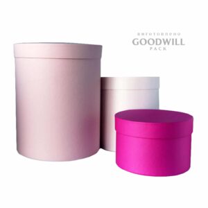 Круглі подарункові картонні коробки