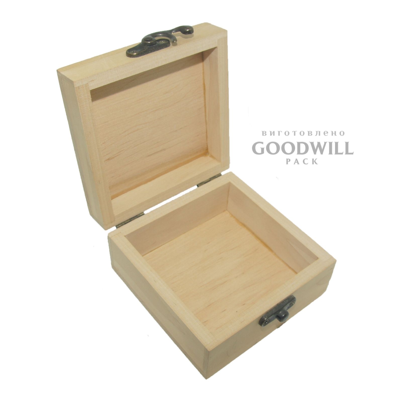 Деревянная коробка шкатулка подарочная 10*10*3,5 — изображение 2