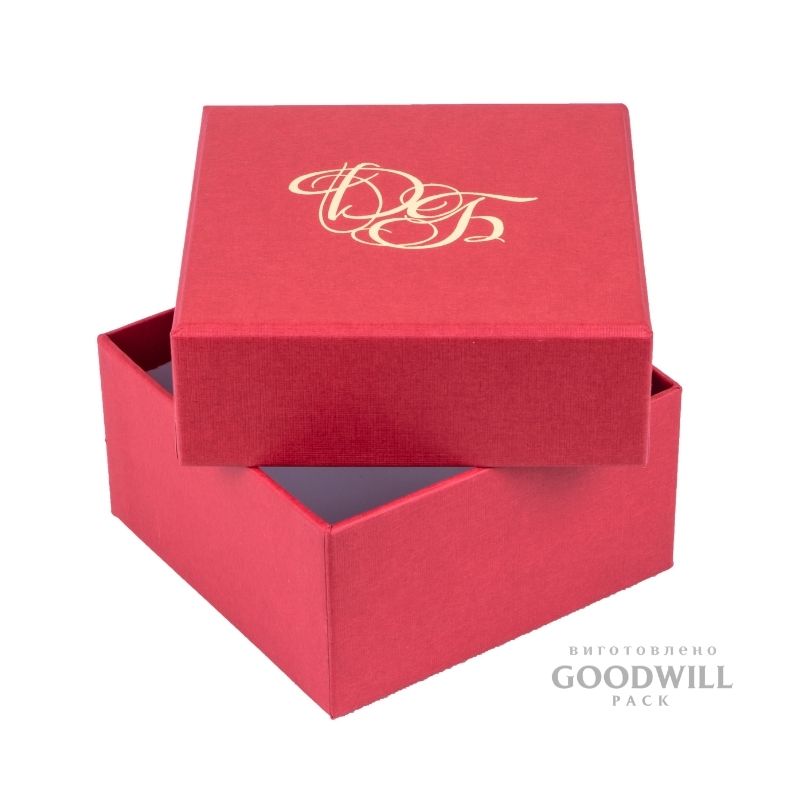 Брендированная коробочка с тиснением логотипа для бижутерии 9,2*9,2*5(4) — изображение 6