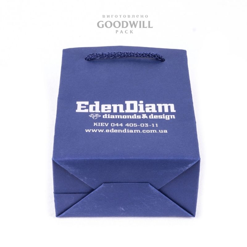 Пакети фірмові з дизайнерського картону для прикрас 11*15*6 - Зображення 2