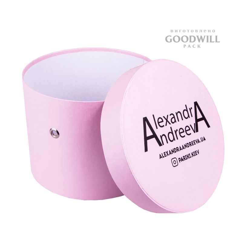 Коробка из переплетного картона круглая фото