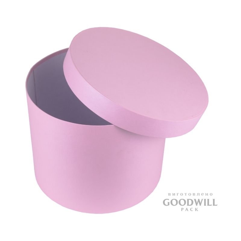 Коробка круглая картонная для обуви D-25 см, H-20 см — изображение 2