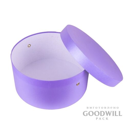 Коробка круглая шляпная подарочная фото