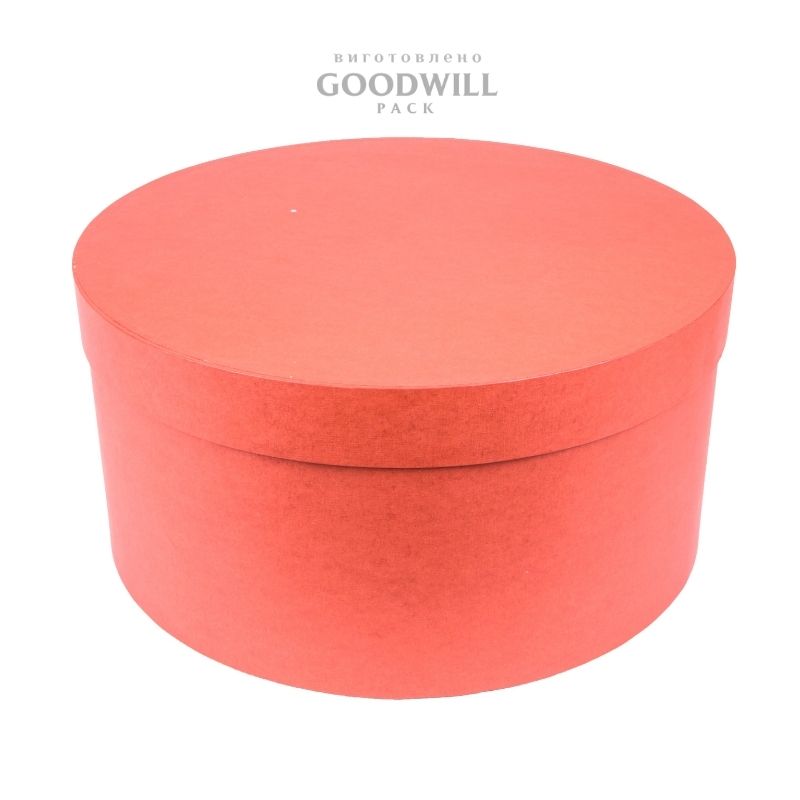 Коробка з палітурного картону кругла для квітів