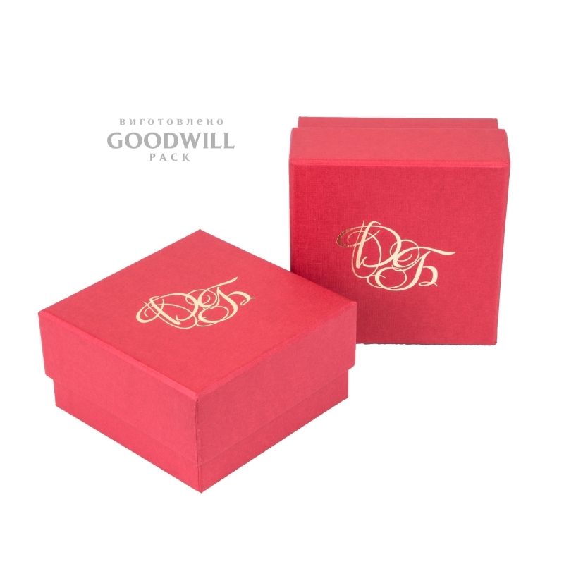 Брендированная коробочка с тиснением логотипа для бижутерии 9,2*9,2*5(4) — изображение 7