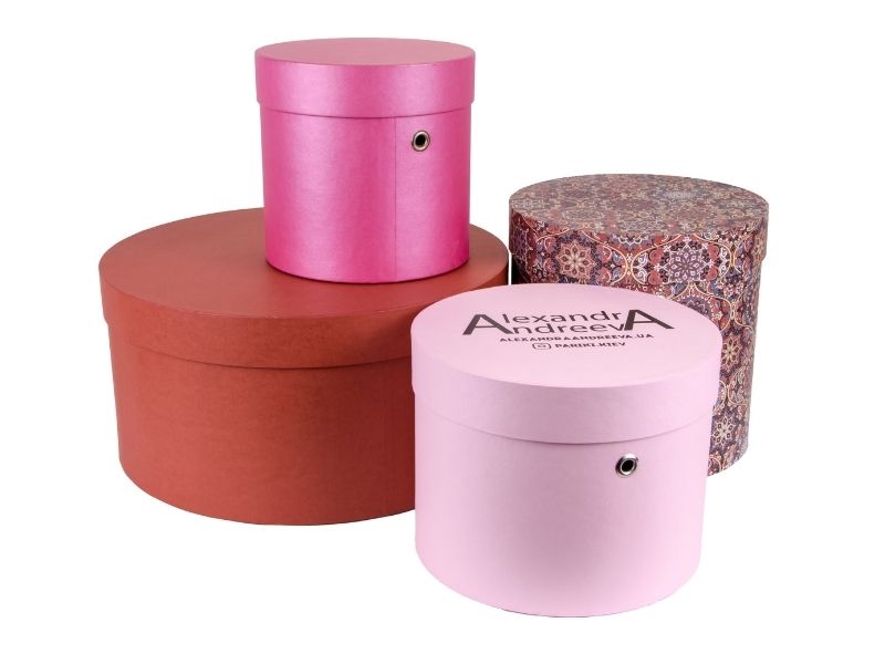 Круглі коробки фото