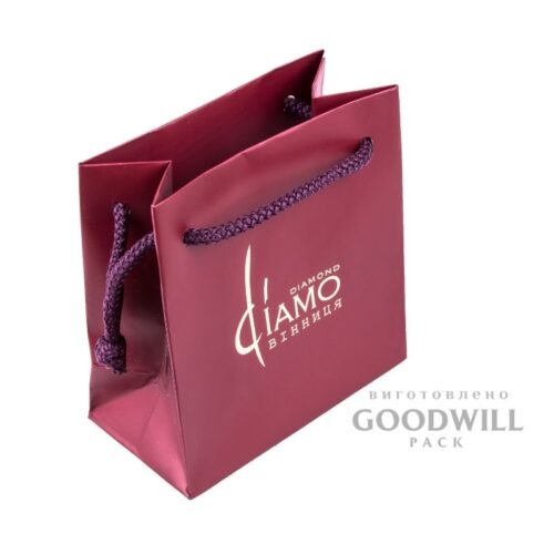 Пакет брендированный для ювелирных украшений фото