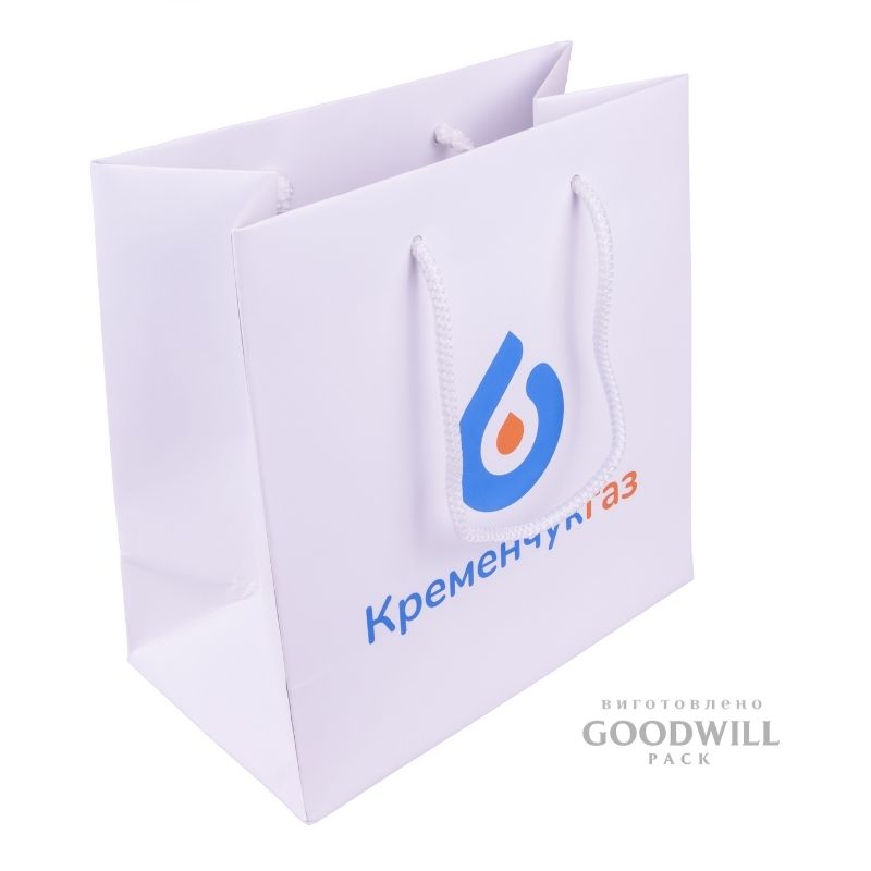 Пакет паперовий з логотипом для корпоративних цілей