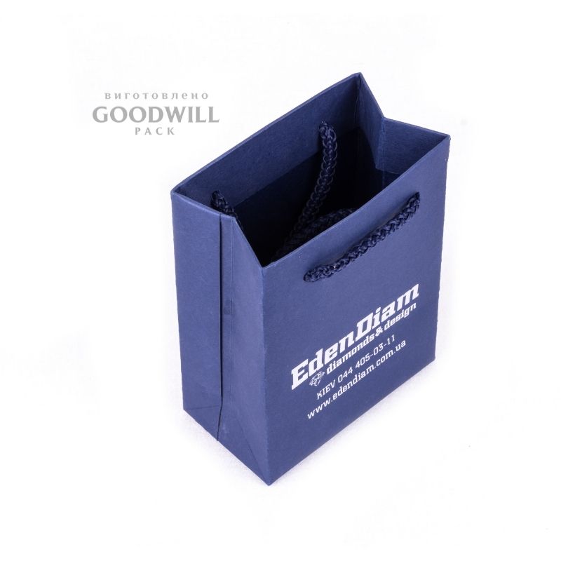 Пакети фірмові з дизайнерського картону для прикрас 11*15*6 - Зображення 6