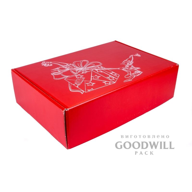 Брендированная коробка из микрогофрокартона подарочная фото
