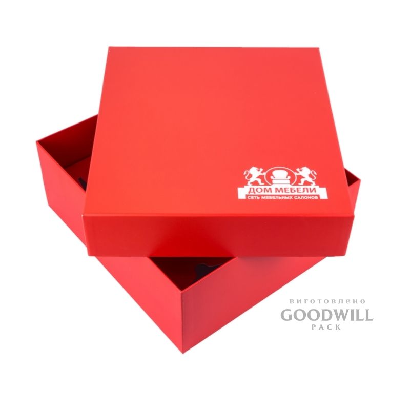 Брендированная коробка с печатью логотипа фото