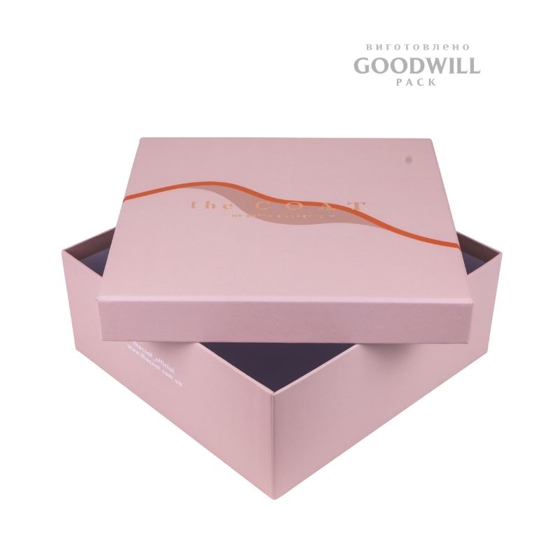 Фірмова коробка із палітурного картону для одягу 20*19,5*8 - Зображення 2