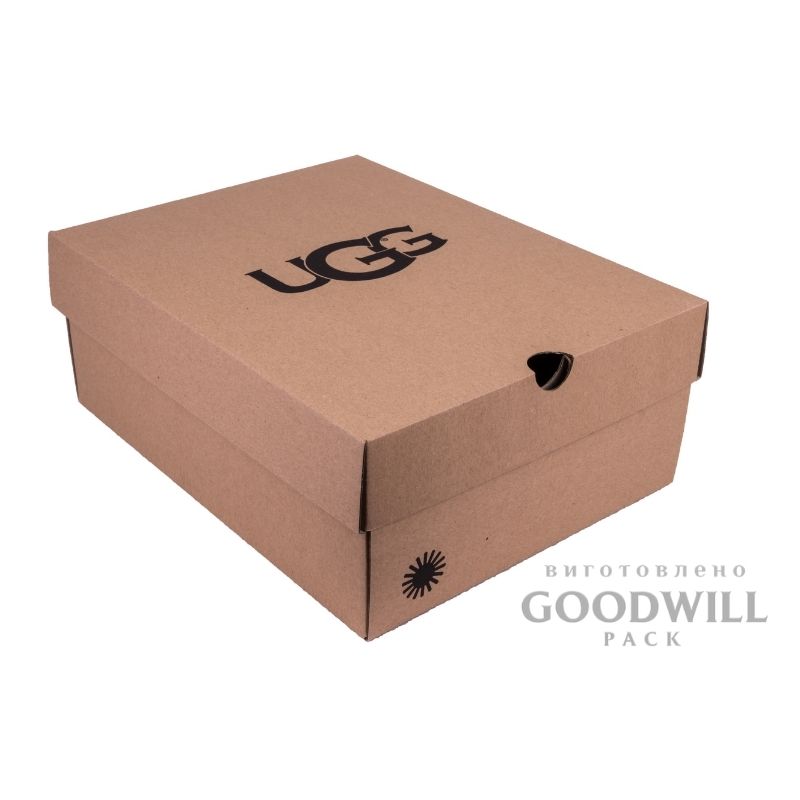 Флексодрук на коробці з мікрогофрокартону фото