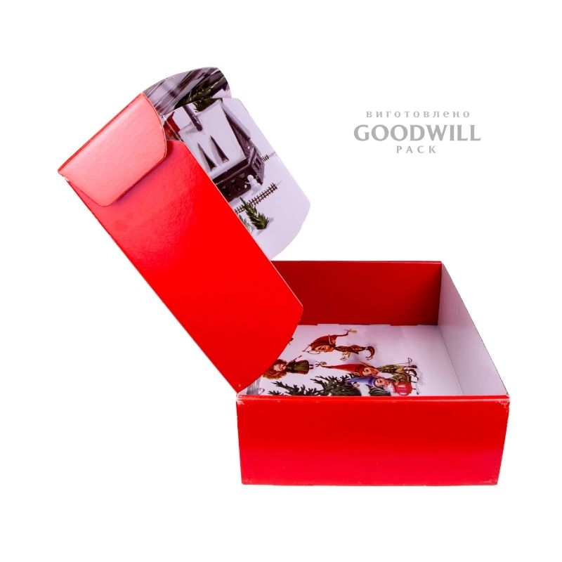 Форма коробки самосборная с откидной верхом фото