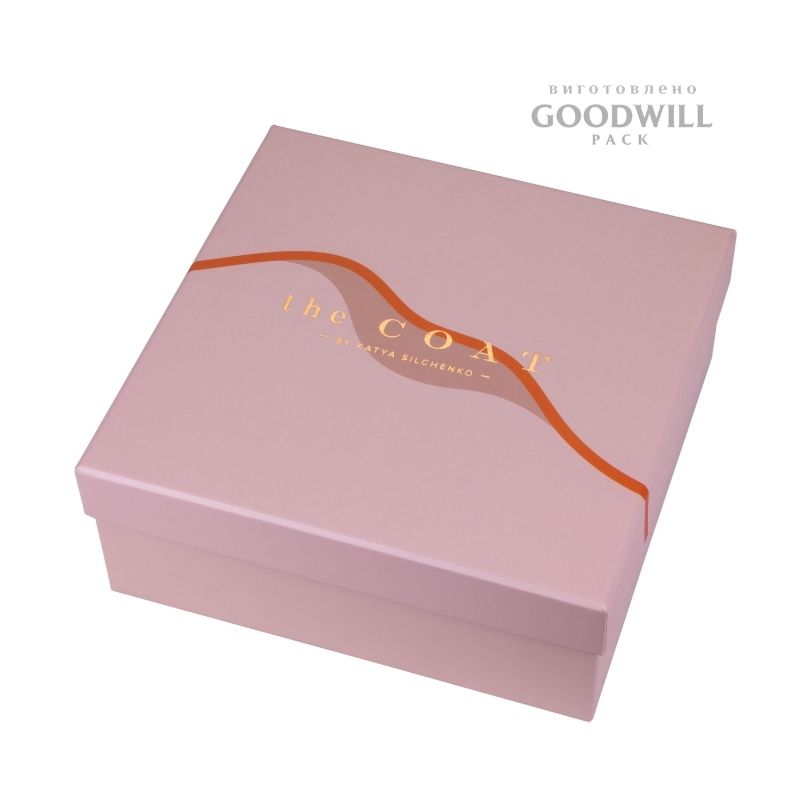 Фірмова коробка із палітурного картону для одягу 20*19,5*8 - Зображення 3