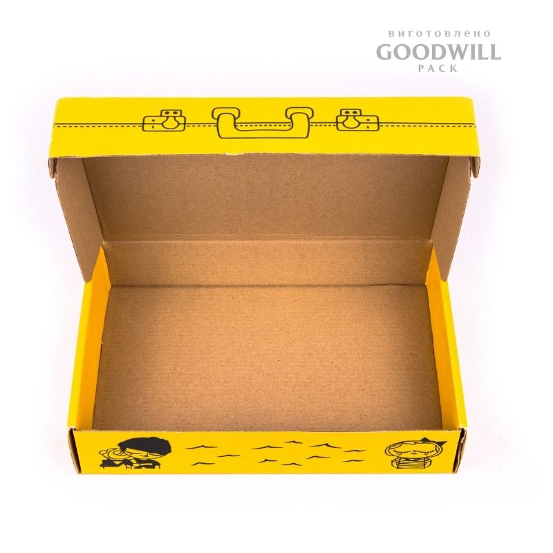 Коробка з друком із мікрогофрокартону для дитячого одягу 25*17*5 - Зображення 3