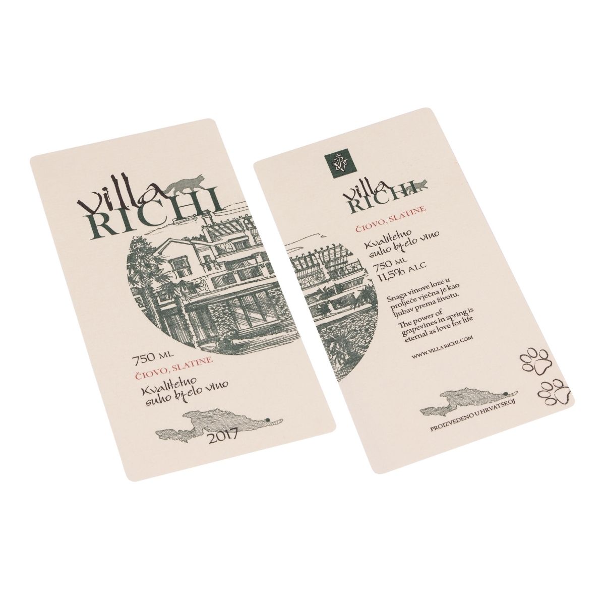 Самоклеюча етикетка для вина з логотипом - Зображення 3