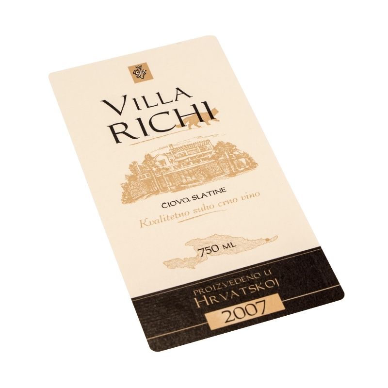 бумажная этикетка фото