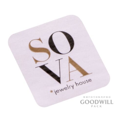 Брендовані наклейки з друком для ювелірної компанії фотографія