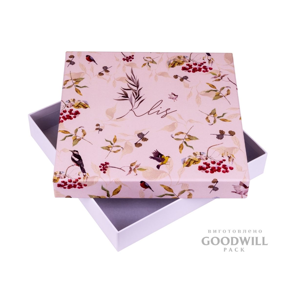 Коробка брендована для жіночих аксесуарів 22*22*4 - Зображення 3