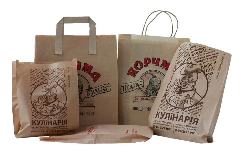 Изготовленные на заказ крафтовые пакеты с логотипом фото