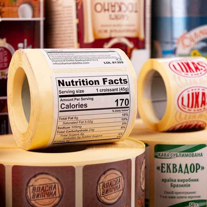 брендированные наклейки с печатью логотипа изображение