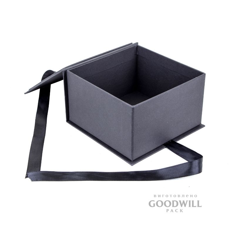Коробка для чоловічих аксесуарів зі стрічками 13*13*9 - Зображення 4