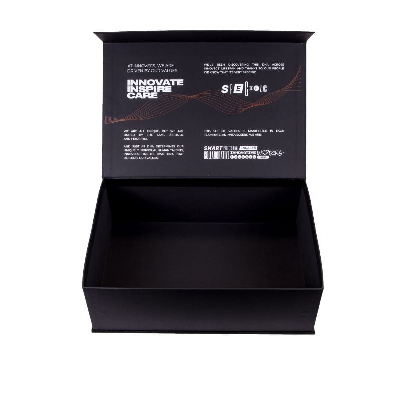 Каширування на коробці дизайнерський папір чорний Ispira mistero фото