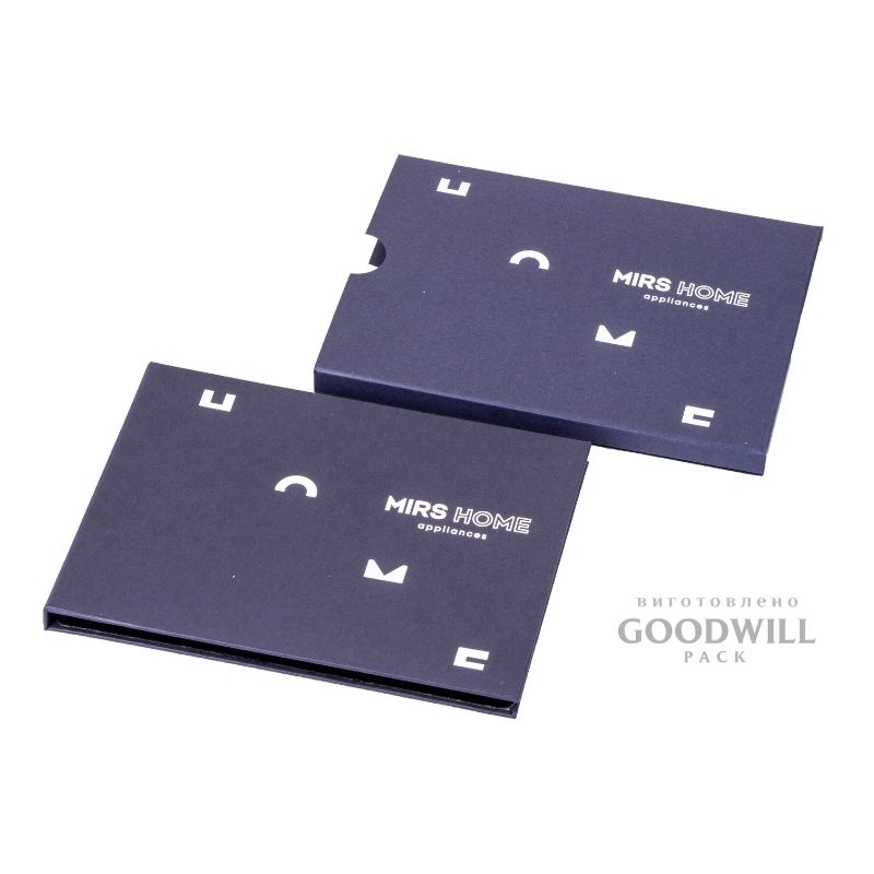 Коробка брендована для картки з логотипом 10*15*1,5 - Зображення 4