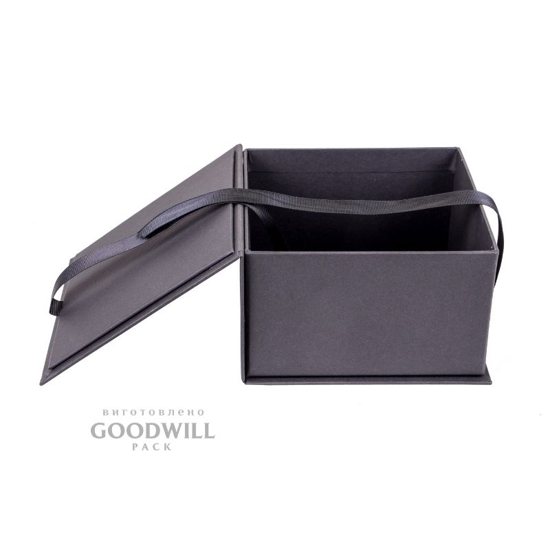 Коробка для чоловічих аксесуарів зі стрічками 13*13*9 - Зображення 5
