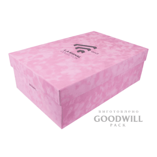 Коробка фірмова для одягу з логотипом фото