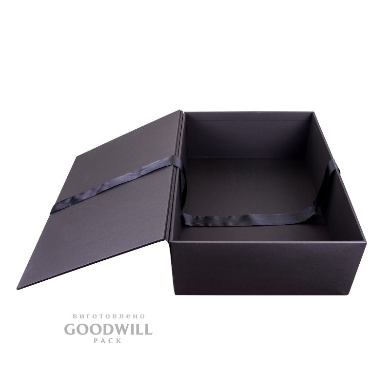 Коробка книга с атласными лентами фото