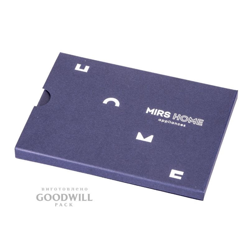 Коробка брендована для картки з логотипом 10*15*1,5 - Зображення 3