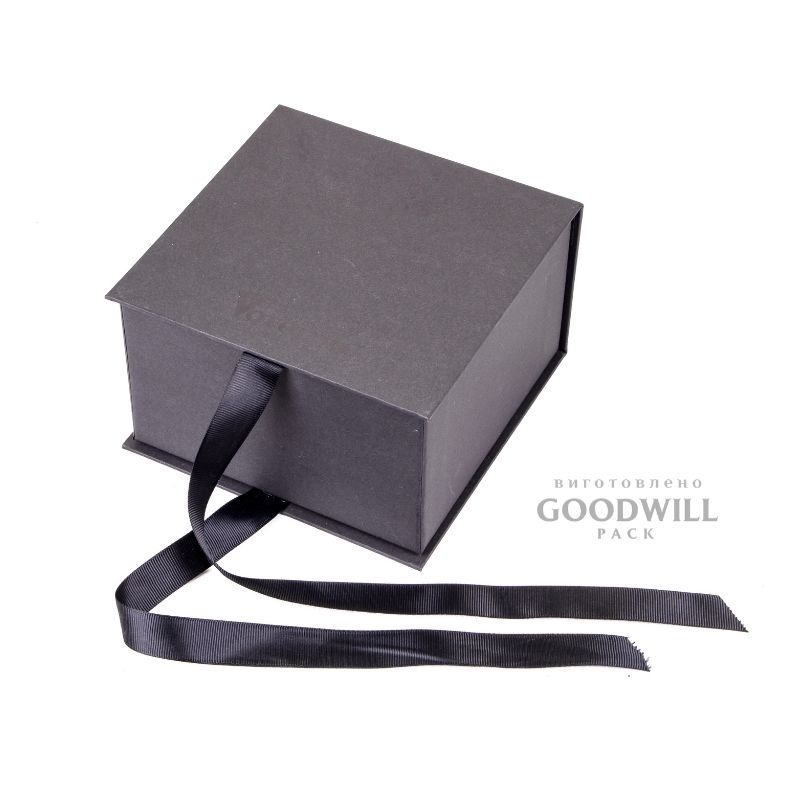 Коробка для чоловічих аксесуарів зі стрічками 13*13*9 - Зображення 2