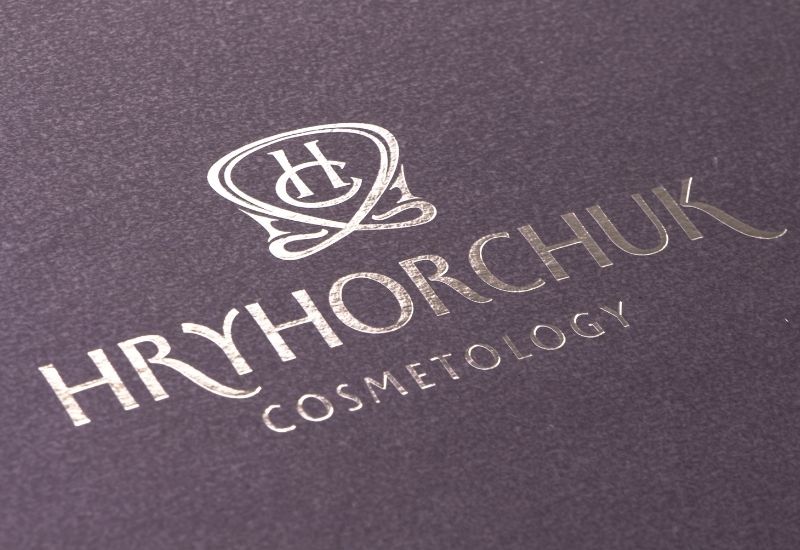 Тиснення срібною глянсовою фольгою фото