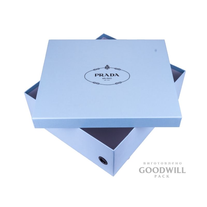 дизайнерський папір Sirio color celesle на коробці фото