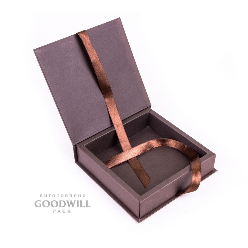 Коробки для презентів з атласними стрічками 12*12*3 - Зображення 2