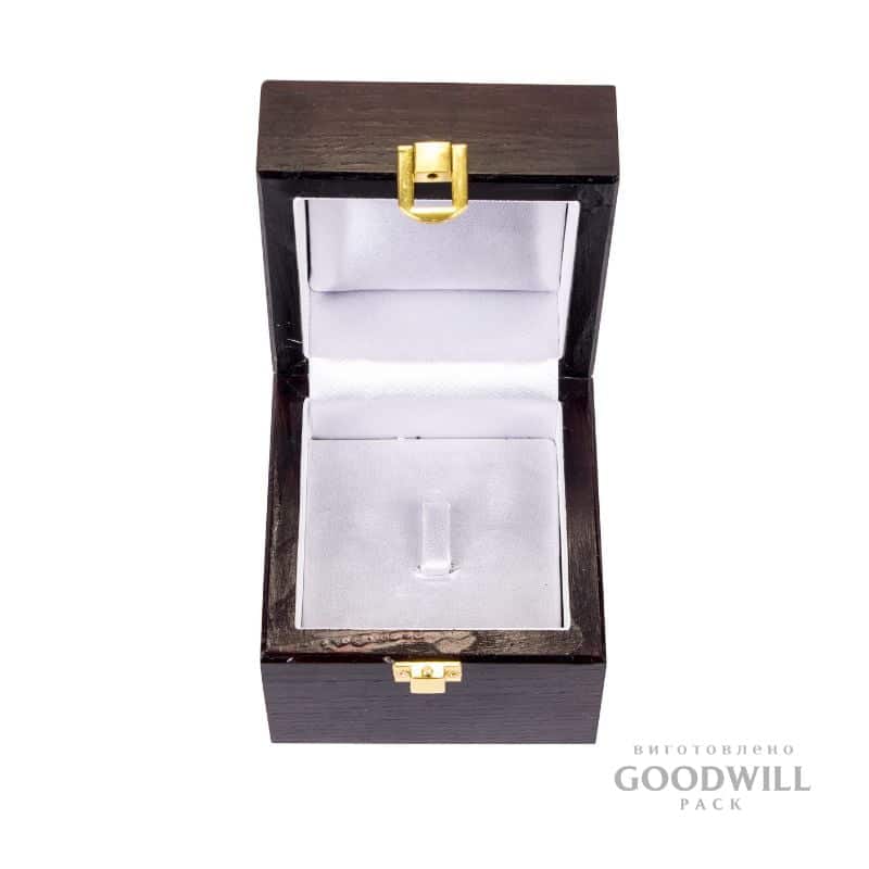 Коробка дерев'яна подарункова для персня 10*10*10 - Зображення 6