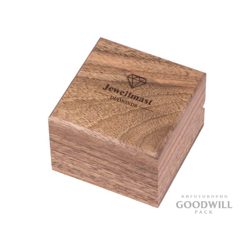 Коробка брендированная деревянная для ювелирных украшений 7*7*5 — изображение 3