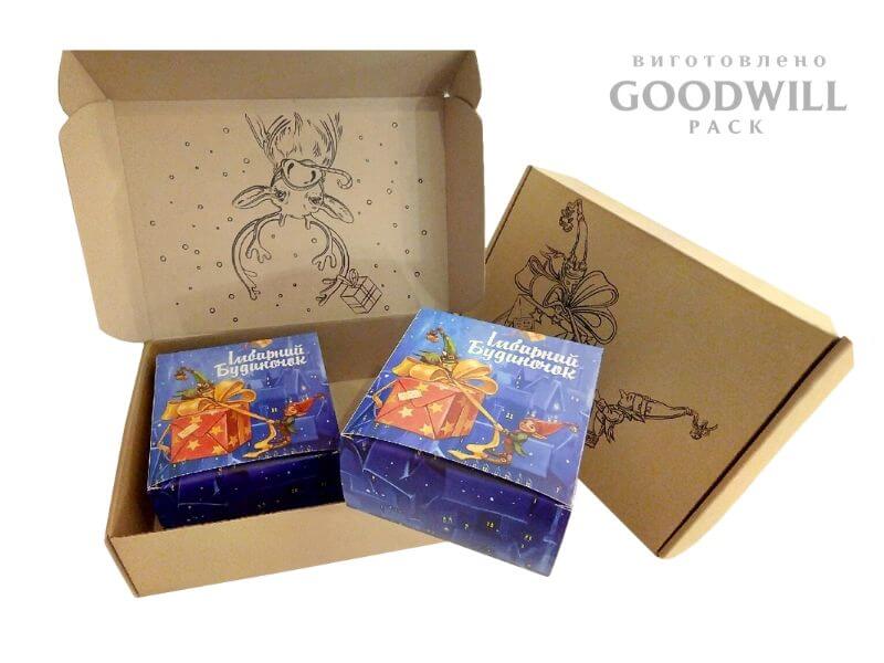 Упаковка з гофрокартону виготовлена оптом на замовлення фотографія