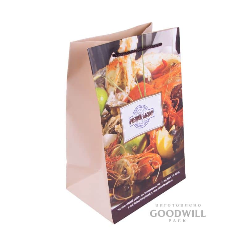 Пакет имиджевый для ресторана с логотипом фотография 5