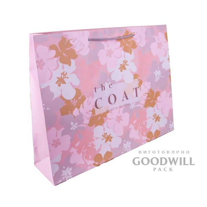 Пакет паперовий для одягу з ручками та друком логотипу фото-1