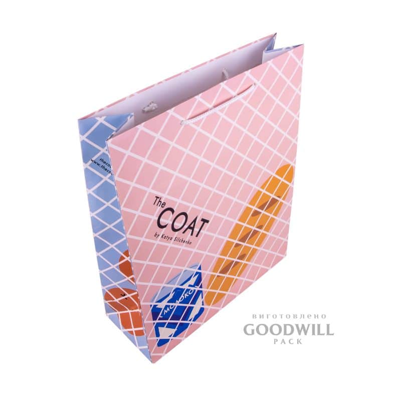 Пакет паперовий для одягу ламінований 30*42*12 - Зображення 3